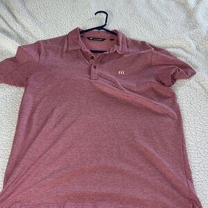 Travis Mathew Men's Polo Shirt in Red